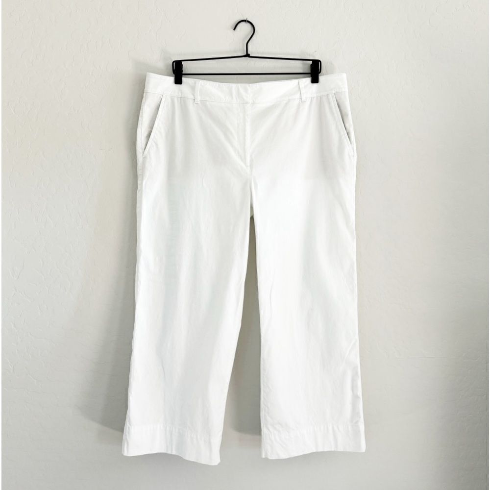 Talbots wide legged cropped chinos - Picture 2 of 9